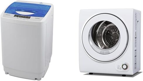 Panda Portable Washing Machine, 10lbs Capacity, 10 Wash Programs, 2 built in rollers/casters, Compact Top Load Cloth Washer, 1.34 Cu.ft in Kuwait