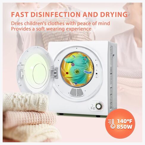 Panda Portable Washing Machine, 10lbs Capacity, 10 Wash Programs, 2 built in rollers/casters, Compact Top Load Cloth Washer, 1.34 Cu.ft in Kuwait