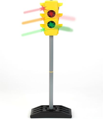 Klein Theo Traffic Light - 28" Light-Up Signal Toy, Manual-Automatic Modes, Color Stop-Slow-Go Intersection Indicators, Teaches Road Safety, Kids 3+ in Kuwait