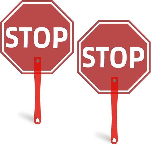 Mini Handheld Plastic Stop Signs for Classroom (2) in Saudi Arabia