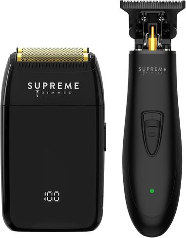 ماكينة حلاقة فويل للرجال من SUPREME TRIMMER - STF501 (وقت تشغيل 120 دقيقة) ماكينة حلاقة كهربائية رطبة/جافة للاستخدام في الحلاق - T Fader in Kuwait