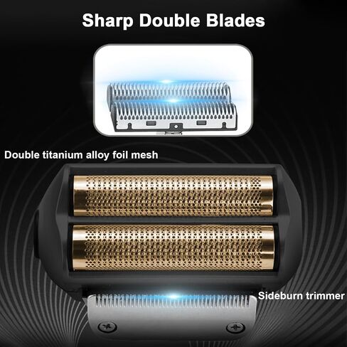 KEMEI Razor Barber for Men,Electric Razor Rechargeable with Beard Trimmer,Cordless Lithium Titanium Razor with Travel Case in Kuwait