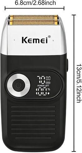 KEMEI Razor Barber for Men,Electric Razor Rechargeable with Beard Trimmer,Cordless Lithium Titanium Razor with Travel Case in Kuwait