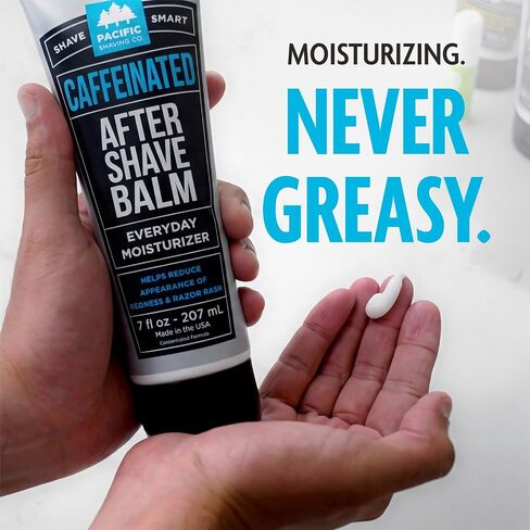 Pacific Shaving Company Caffeinated Shaving Essentials Set - Caffeinated Shaving Cream 7 oz and Caffeinated Aftershave 7 oz - (Set of 2) in Saudi Arabia