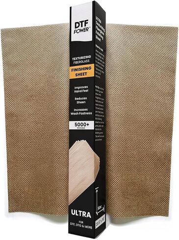 Ultra Texturizing Teflon Sheet, Fiberglass with PTFE Coating, for DTF/DTG Printing, Matte Finish, Soft-Hand Feel (Regular (for 16" x 20" Heat Presses)) in Kuwait