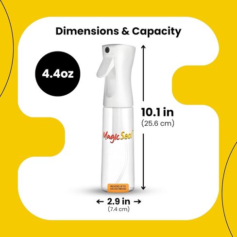 MAGICLINE Solutions Fine Mist Spray Bottle 150ml for DTF Printing, Refillable Continuous Mist Spray Bottle for MagicSeal, Solution Not Included in Kuwait