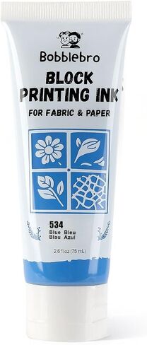 Fabric Block Printing Ink, Black, 2.6 oz, for Fabric & Paper in Saudi Arabia