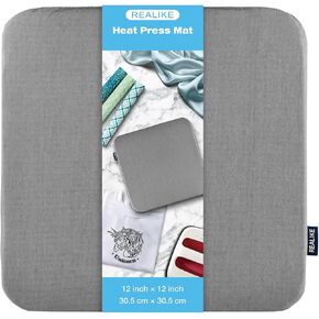 REALIKE Heat Press Mat Compatible with Cricut Easy Press 2/Cricut Easy Press(12X12 inch), Easy Press Mat for HTV Craft Vinyl Ironing Insulation Transfer Projects in Saudi Arabia