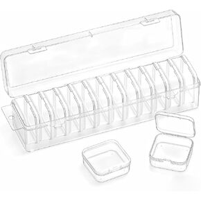 Bead Organizer Box, 13 Pcs Compartments Clear Plastic Storage Containers Set for Bracelet Making DIY, Jewelry, Small Parts in Kuwait