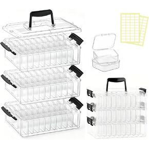 Bead Storage Organizer, 76 Small Containers and Lids, 4 Sizes in Kuwait