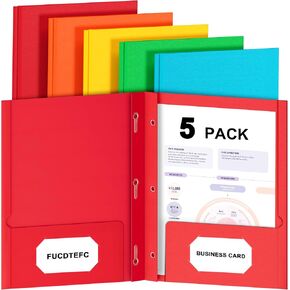 6 Pack Folders with Pockets and Prongs, Pastel Color Paper Pocket Folder in Kuwait