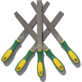 ASNOMY Heavy Duty 8“ Steel File and Rasp Set with Rubber Handles，High Carbon Steel Rasp & Flat Metal File for Wood, Metal, Steel, Plastic in Saudi Arabia