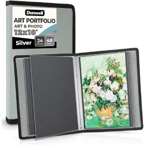 Dunwell 11x14 Art Portfolio Binder, 24-Sleeve, Artwork Storage in Saudi Arabia