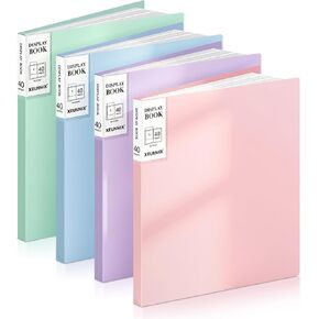 XRUNMIX Art Portfolio 8.5X 11 Inch, 40 Pockets (80 Pages Capacity) Letter Size Display Book with Clear Sheet Protectors, Presentation Folder for Artwork/Documents/Photos in Kuwait