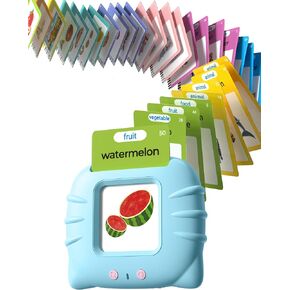 Airbition Talking Flash Cards for Toddlers Ages 1‑4,224 Words English Blue in Kuwait