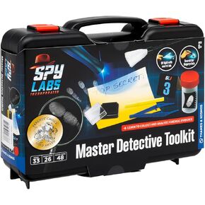 Spy Labs Master Detective Toolkit V2 | Forensic Science Kit | Gather & Document Evidence, Play | Fingerprints, Footprints, Tire Tracks | 32-Page Experiment Storybook in Kuwait