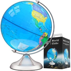 13" Globe for Kids & Adults with Stable Heavy Metal Base in Kuwait