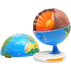 PlayShifu Orboot Core Interactive Globe for Kids Ages 4-10; 3-Layer Openable Earth Globe with AR App; Explore Earth's Surface, Fossils, Minerals & Glowing Core; STEM Science & Geography Gift in Saudi Arabia