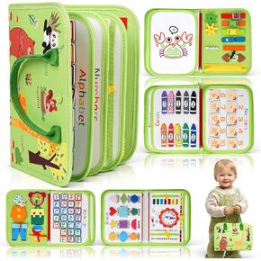 HumorPlay Busy Board Montessori Toys for Toddler Girl Gifts, Sensory Educational Busy Book for Toddlers, Christmas Birthday Gift for Toddler Girl Toys in Kuwait