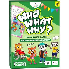 Who What Why Conversation Cards for Kids, Speech Therapy Materials, Ages 4+ in Kuwait