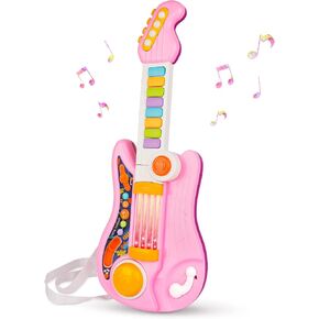Kid Toddler Toy Guitar 2 in 1 Music Toys Fun Electric Piano Guitars in Kuwait