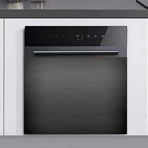 Stainless Steel Brushed Pattern Dishwasher Cover Panel Decal Home Appliance Art, Stainless Steel Fridge Door Cover Decals, Black, Mobile Ordinary 23" x 17" in Saudi Arabia