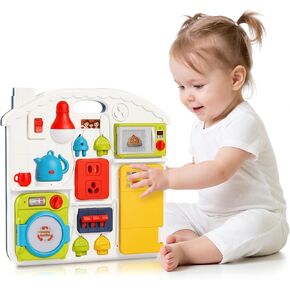 Montessori Busy Board for Toddlers 1-3,Developmental Toys for 1 Year Old in Kuwait