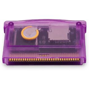 Glaeptio Flash Cart for GBA Game Console Universal Game Cartridge FAT Format Maximum Capacity 2GB with Card Reader for GBA SP (Black Transparent) in Saudi Arabia