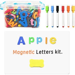 UJL 238Pcs Fridge Magnets Magnetic Letters Alphabet Magnets Preschool Toys in Saudi Arabia