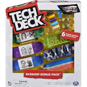 TECH DECK, Sk8shop Fingerboard Bonus Pack, Collectible and Customizable Mini Skateboards (Styles May Vary) in Kuwait