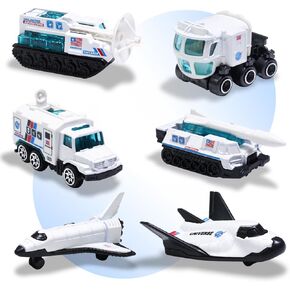 Oriate Diecast Mini Rocket Ship Space Car Toy Set, 6PCS Airplane Space Toys in Saudi Arabia