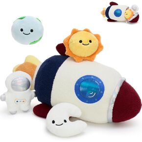 Muiteiur 13.8 Inch Rocket Planet Playset Plush Toys with Storage for Kids in Kuwait