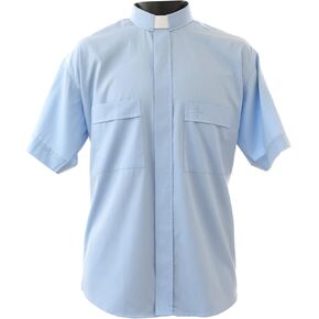 MDS Sky Blue Tab Clergy Shirt #2400 in Kuwait
