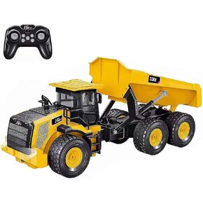Remote Control Forklift 11 Channel Rc Forklift Cranes Construction Toys, w/Boxes/Sound and Light Spray, Two Rechargeable Batteries, Kids Forklift Toy Christmas & Birthday Gifts in Kuwait