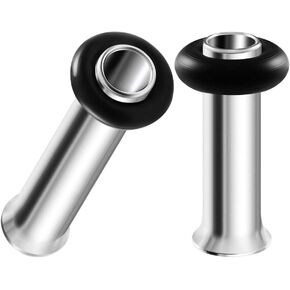 Pair of 316L Surgical Steel Single Flared Piercing Jewelry Stretcher Ear Plugs Earring Lobe O-ring flesh Tunnel in Saudi Arabia