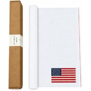 13 Mesh Premium White Cotton Needlepoint Canvas 20" x 18", Rolled, Includes Artist Tape in Saudi Arabia