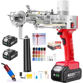 BESGEER Cordless Tufting Gun Kit, 2 in 1 Cut & Loop Pile Rug Maker in Kuwait
