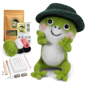 OEHPICC Needle Felting Kit for Beginners, Halloween Black Cat Felting Kit in Kuwait
