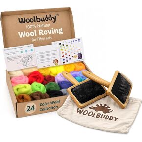 Woolbuddy 2PCS Large Wool Carder Brush for Felting & Pets, 7 x 4.75 Inch in Kuwait