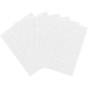 6 Pcs 14 Count White Plastic Mesh Canvas Sheets, 11x8.2 Inch for Cross Stitch Embroidery DIY Craft Projects in Saudi Arabia