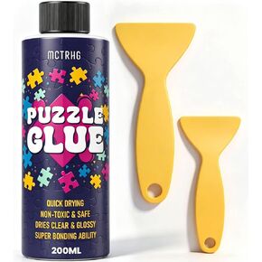 Clear Jigsaw Puzzle Glue with Applicators, Quick-Dry, 200mL in Kuwait