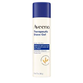 Aveeno Therapeutic Shave Gel with Oat and Vitamin E to Help Prevent Razor Bumps and Soothe Dry and Sensitive Skin, No Added Fragrances and Non-Comedogenic, 7 oz in Kuwait
