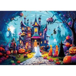 Halloween 1000 Pieces Puzzles for Adults Horror House Night in Saudi Arabia