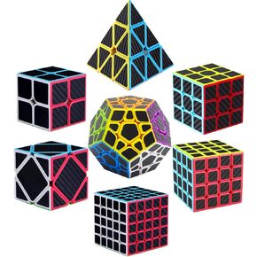 Speed Cube Set, ROXENDA 2x2 3x3 4x4 5x5 Skew Megaminx Pyramid Cube Bundle in Kuwait