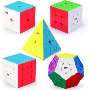 Speed Cube Set, ROXENDA 2x2 3x3 4x4 Megaminx Pyramid Puzzle Cube in Kuwait