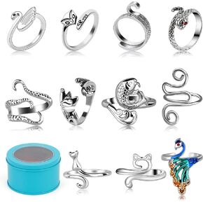 5 Pcs Crochet Ring, Adjustable Crochet Tension Rings, Yarn Ring for Finger in Kuwait