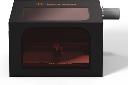 ACMER R20 Laser Engraver Enclosure, Fire-Resistant Protective Cover for Laser Engraving Machines up to 700×700×400 mm, Smoke Ventilation, Noise Reduction, Viewing Window in Saudi Arabia