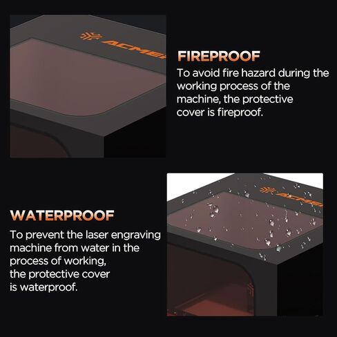 ACMER R20 Laser Engraver Enclosure, Fire-Resistant Protective Cover for Laser Engraving Machines up to 700×700×400 mm, Smoke Ventilation, Noise Reduction, Viewing Window in Saudi Arabia