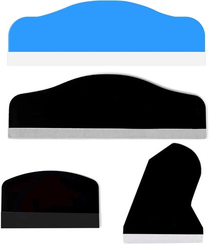 4Pcs Universal Flexible Hydrogel Film Sticking Scraper Air Bubble Remover Multi-Purpose Film Squeegee Cellphone Film Scraper for Phone Computer Tablet Screen Protector Film Scratchproof Scraping Tool in Saudi Arabia