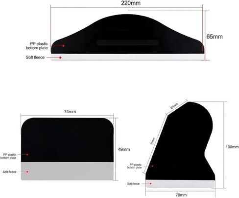 4Pcs Universal Flexible Hydrogel Film Sticking Scraper Air Bubble Remover Multi-Purpose Film Squeegee Cellphone Film Scraper for Phone Computer Tablet Screen Protector Film Scratchproof Scraping Tool in Saudi Arabia